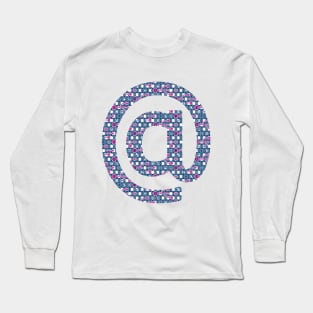 Geek Spirit Blue & Fuchsia Long Sleeve T-Shirt